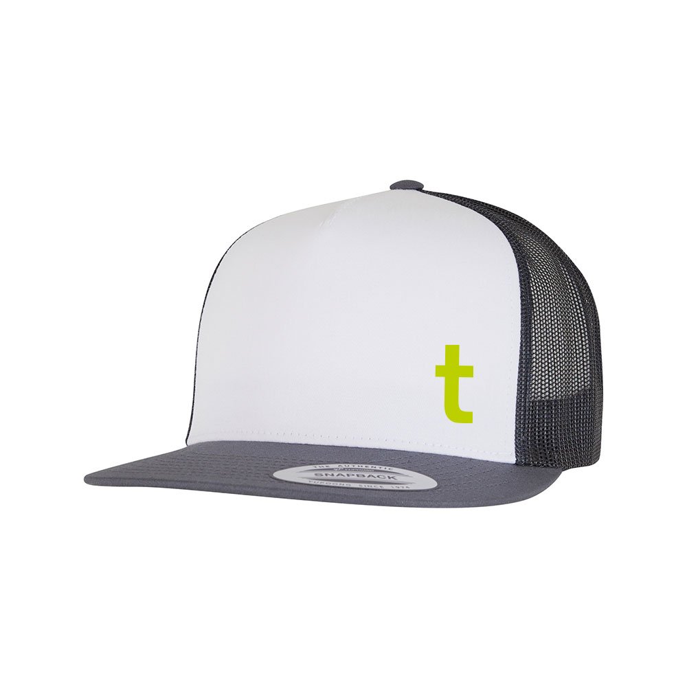 Kappe Flexfit Navy mit t-Logo, Vorderansicht