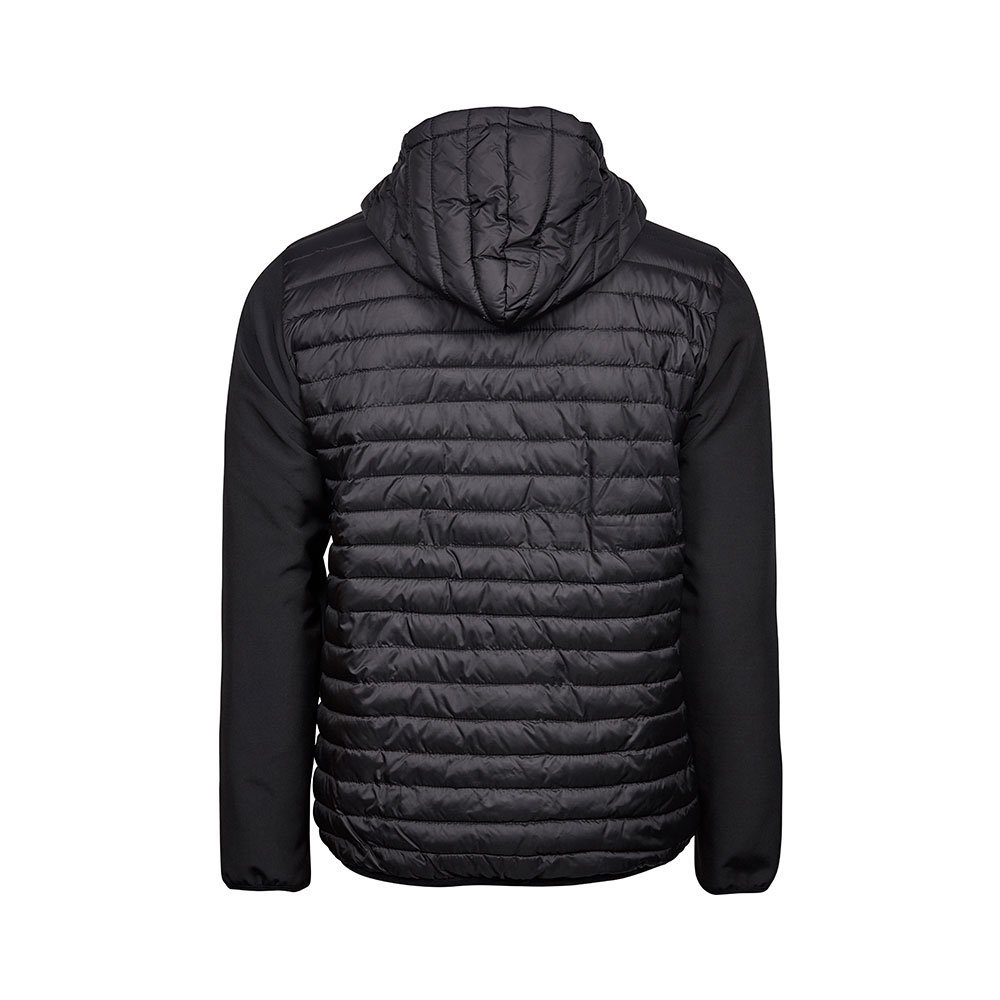 Crossover Kapuzenjacke Herren in Schwarz, Rückansicht