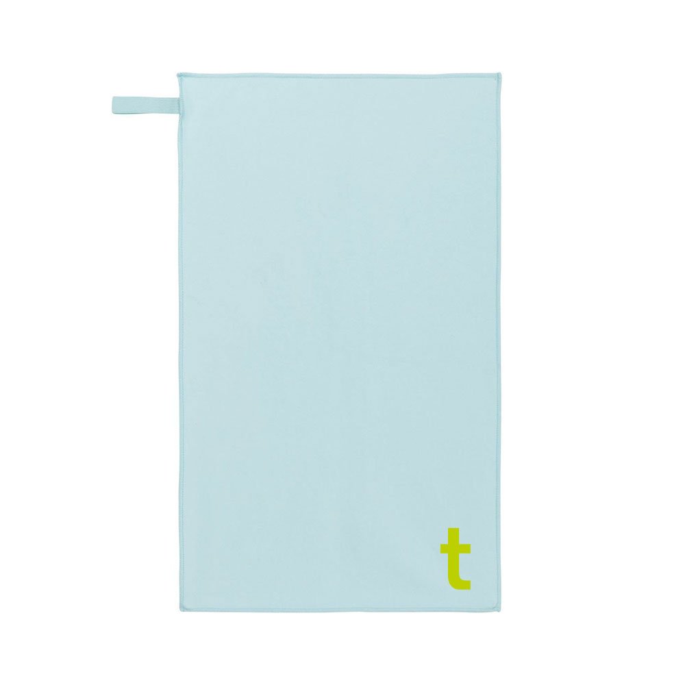 Handtuch Hellblau mit t-Logo, Vorderansicht