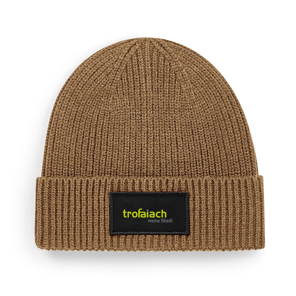 Haube mit Patch Braun, trofaiach-Patch, Vorderansicht
