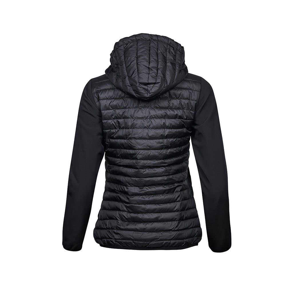 Crossover Kapuzenjacke Damen Schwarz, Rückansicht