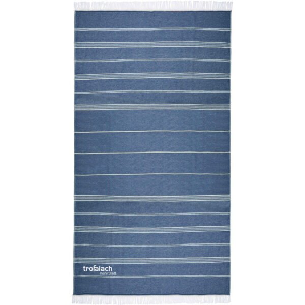 Strandtuch XL Navy mit trofaiach-Schriftzug
