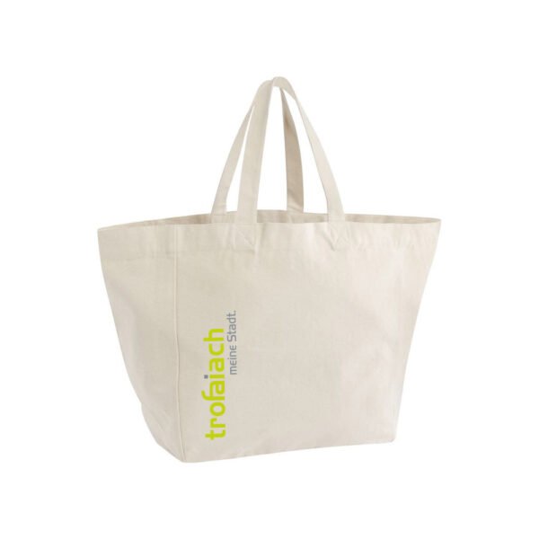 Strandtasche XXL Natur mit trofaiach-Schriftzug